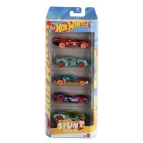 Hot Wheels Pacote 5 Veículos Stunt Tracks - Mattel