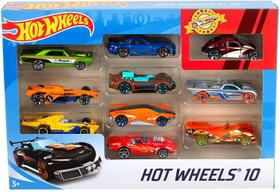 Hot Wheels Pacote com 10 carrinhos Sortidos Original Mattel