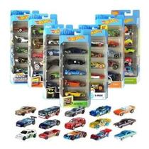 Hot wheels pacote com 5 carros escala 1:64 sortido