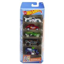 Hot wheels pacote presente com 5 carros - sortidos