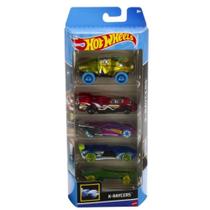 Hot wheels pacote presente com 5 carros - sortidos