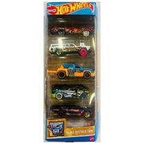 Hot wheels pacote presente com 5 carros - sortidos