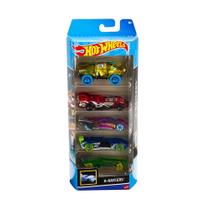 Hot wheels pacote presente com 5 carros - sortidos