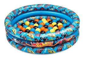 Hot Wheels Piscina De Bolinhas Inflável Com 25 Bolinhas Fun