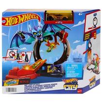 Hot Wheels Pista City Ataque Do Morcego HTN78 Mattel Cor:Azul
