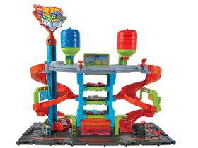Hot Wheels Pista City Lava-Rápido Mega Torre Color Shifter