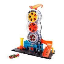 Hot Wheels Pista City Super Loja de Pneus Mattel