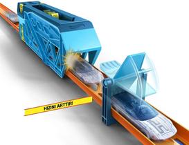 Hot wheels pista track builder impulsionador slide & launch - kit expansao - Hot Wheels - Mattel