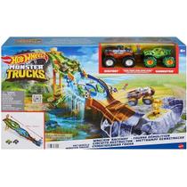 Hot Wheels Playset Monster TRUCKS com 2 Caminhoes Mattel HJG32