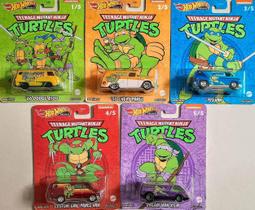 Hot Wheels Pop Culture - Tartarugas Ninjas (5 miniaturas)