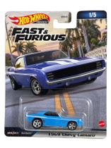 Hot wheels premium - fast & furious - 1969 chevy camaro - 1/5