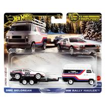 Hot Wheels Premium Mattel Car Culture Team Transport DMC Delorean e HW Rally Hauler (Mix 2 - 2025)