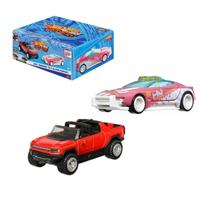Hot Wheels Pull-Back Speeders c/ 2 Carrinhos 1:43 Mattel