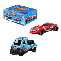 Hot Wheels Pull-Back Speeders c/ 2 Carrinhos 1:43 Mattel