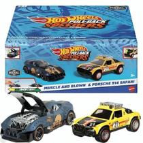 Hot wheels - pull-back speeders - duplo - muscle and blow e porsche 914 safari - 1/43