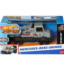 Hot Wheels Pull-Back Speeders Race Day - Mercedes-Benz Unimog Escala 1:43