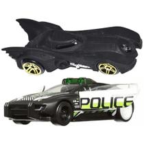 Hot Wheels Pullback Alpha Pursuit e Batmobile Mattel