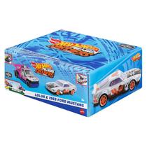 Hot Wheels Pullback Speeders - Conjunto de 2 Carrinhos de Friccao Surpresa - Rosa e Prata MATTEL