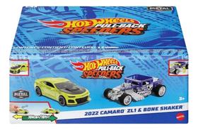 Hot Wheels Pullback Speeders - Conjunto de 2 Carrinhos de Friccao Surpresa - Verde e Azul MATTEL