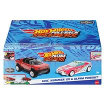 Hot Wheels Pullback Speeders Veiculo de Brinquedo Conjunto de 2 Carrinhos de Friccao Surpresa MATTEL