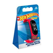 Hot Wheels Relógio Digital Botton Racer Fun Divirtase Menino Lançamento