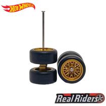 Hot Wheels Rodas Com Pneus Borracha Custom 1/64