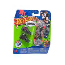 Hot Wheels Skate De Dedo Com Tênis Bright Flight - Hng30