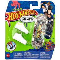 Hot wheels skate de dedo shape + tenis - grip & grind - tony hawk