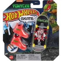 Hot wheels skate de dedo shape + tenis - tartarugas ninja raphael