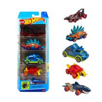 Hot Wheels Street Beasts Cartela 5 Carrinhos Mattel Hly77