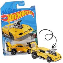 HOT WHEELS Tooned Dodge Charger Daytona Amarelo Mattel GHD81