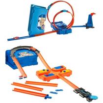 Hot Wheels Track Builder Kit de Looping Azul Flk89 Mattel