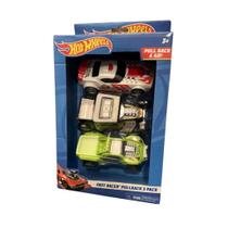 Hotwheels Fast Racer Pullback 3 pack carrinhos Coleção