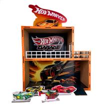HotWheels Garagem Pista Estacionamento Carrinhos Mdf 35x37cm