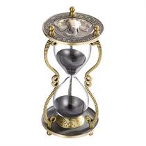 Hourglass Sand Timer CNCJ Gravação de elefante 60 minutos em preto