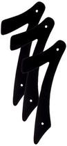 House Number 7 Black Aluminium Nail-On 4" da Hillman Pack 3