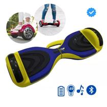 Hoverboard 6.5 Infantil 2024 com LED, Bluetooth, Motor Brushless e Bateria de Alta Capacidade Diversão com Estilo