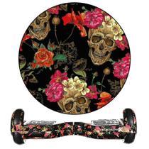 Hoverboard 6,5 Caveira Mexicana Flores HoverboardX Bluetooth