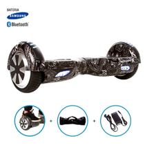 Hoverboard 6,5" Las Vegas Black Marca HoverboardX USA Bateria Samsung e Speaker Bluetooth Smart Balance Acompanha Bolsa