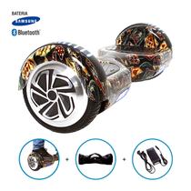 Hoverboard 6,5" Las Vegas Cassino Marca HoverboardX USA Bateria Samsung e Speaker Bluetooth Smart Balance Com Bolsa