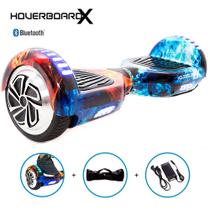 Hoverboard Adulto Fogo e Gelo Som Led Bateria Longa Duração