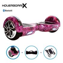 Hoverboard Adulto Som Bluetooth Led Scooter Aurora Lilás - HoverboardX