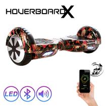 Hoverboard Bluetooth 6,5 Caveira Mexicana Flores HoverboardX