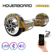 Hoverboard Bluetooth 6,5 Minions Hoverboard com Led e Bolsa