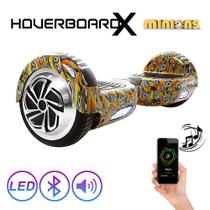Hoverboard Bluetooth 6,5 Minions HoverboardX com Led e Bolsa