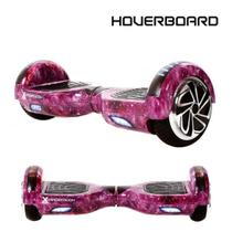 HoverBoard Bluetooth Smart Roda 6,5 pol LED - Rosa