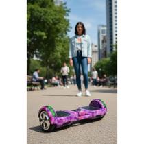 Hoverboard Elétrico 6.5" Criança/Adulto - Luzes LED, Bluetoo