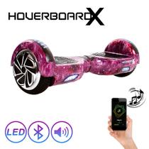 Hoverboard Elétrico Roxo Galáxia 6,5 Led Bolsa Transporte Hoverboard Elétrico Roxo Galáxia 6,5 Led Bolsa Transporte