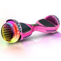 Hoverboard Emaxusa 6,5" com Bluetooth e rodas de LED rosa Hoverboard Emaxusa 6,5" com Bluetooth e rodas de LED rosa