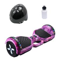 Hoverboard Overboard Infantil Skate Galáxia 6,5 + Capacete